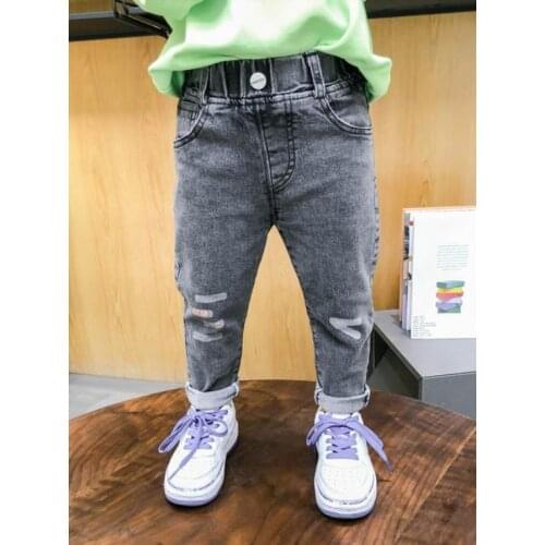 2-6Y Girls Jeans for Kids Spring Autumn Trousers Children Jeans Kids Fashion Denim Pants Baby Boys Jeans Infant Toddler Clothing