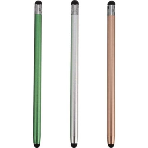 Capacitive Stylus Pen Interchangeable Tips 2 in 1 Contact Screen Pen and Writing Stylus Pen for Tablet Mobile Phone