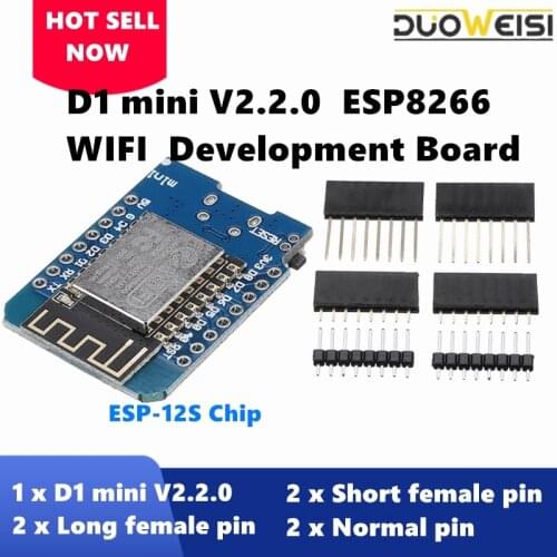 ESP8266 mini D1 V2 WIFI Internet Development Board Based CH340G ESP8266 4MB FLASH ESP-12S Chip