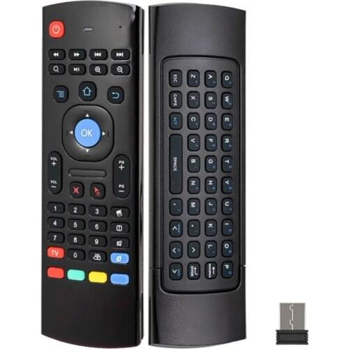 Bluelans Voice Remote Control MX3 2.4G Wireless Remote Control Air Mouse Keyboard for X96 H96 Android TV Box