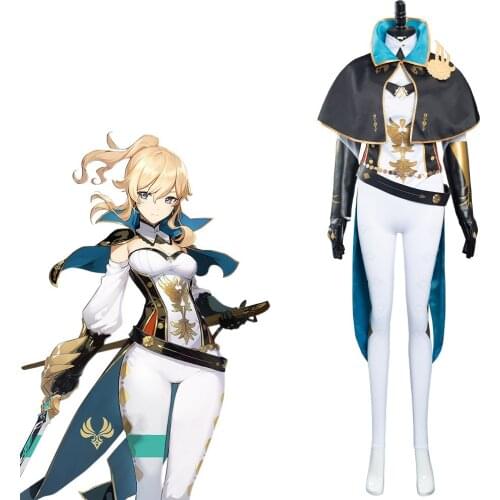 Game Genshin Impact Jean Gunnhildr Cosplay Costume Outfits Halloween Carnival Suit