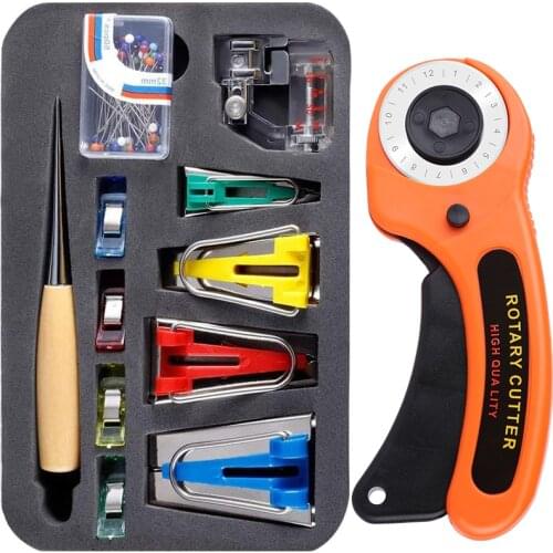 LMDZ Sewing Kit Rotary Cutter Fabric Circular Cutting Patchwork Leather Cutter Craft Knife Sewing Tool Leather Cutting Tools