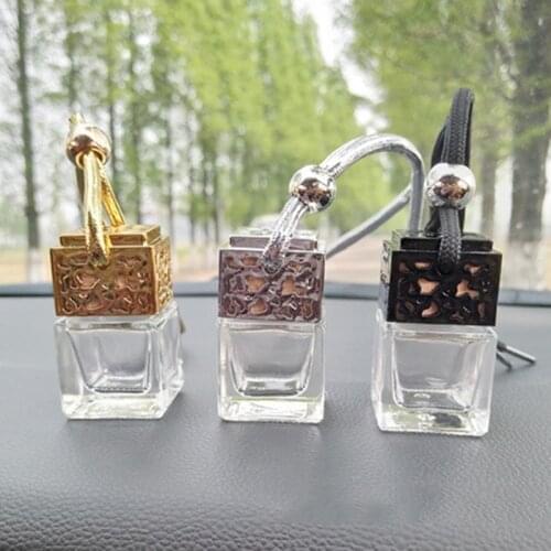 Automobile Air Freshener Perfume Bottle Decoration Essential Oil Diffuser Perfume Hanging Empty Bottle Men And Women Car Hangin