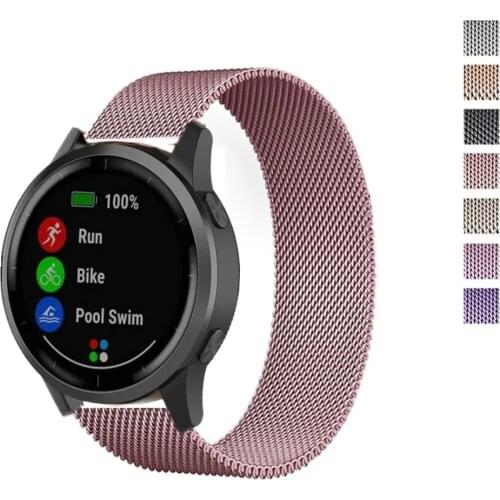 Loop Metal Strap For Garmin Vivoactive 4 3s 4s Approach S40 Magnetic Adjustable Bracelet For OnePlus Watch 46mm Smart Watchband