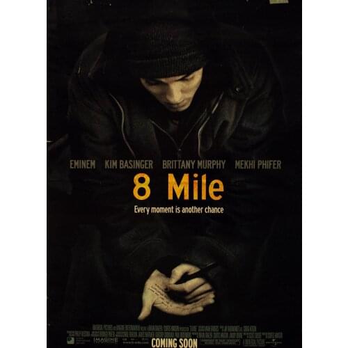 More Style Choose 8 Mile Film Print Silk Poster Home Wall Decor 24x36inch