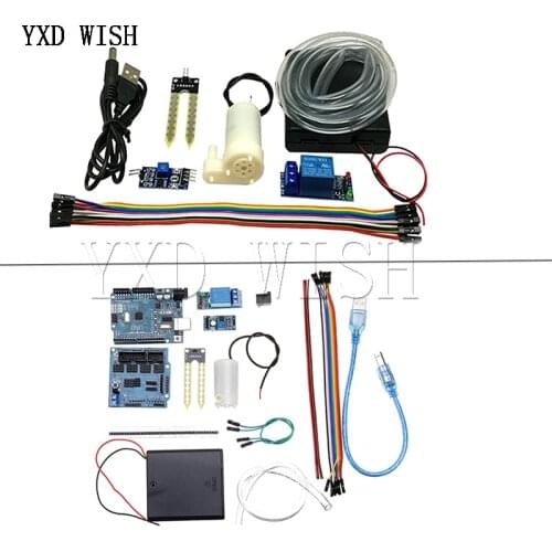 DIY Automatic Watering Irrigation System Soil Moisture Sensor Pump Module Diy Electronic Kit