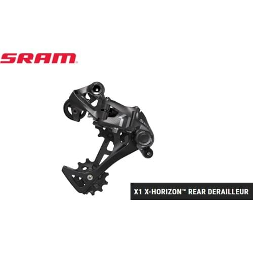 SRAM X1 SERIES X1 X-HORIZON™ REAR DERAILLEUR LONG CAGE THE 11-SPEED X1 X-HORIZON™ REAR DERAILLEUR