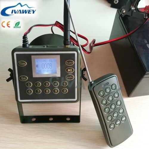 Timer On/Off 60W Loud Speaker With Remote Controller Electronic Goose Duck Hunting Decoy Bird Calls Mp3 Player Bird Seeker