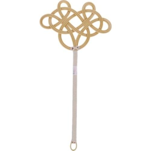 Traditional Racket Woven Imitation Rattan Duster Car Mats Dust Removal Carpet Rug Beater Household Clean Tool Durable Handmade