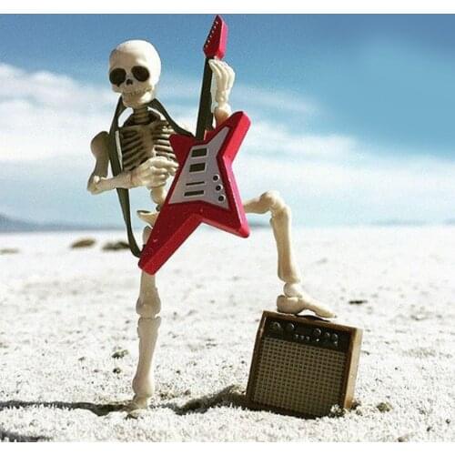 Vintage Miniature 8.7cm Skeleton Action Figures Doll Model Party Favors Photography Props Crafts Dolls House Accessories