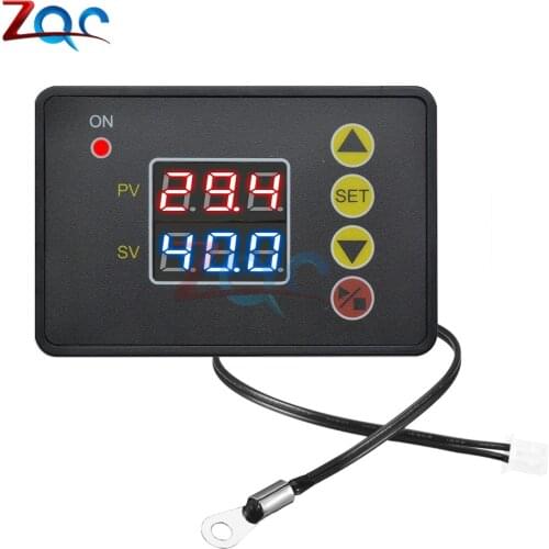 W2310 Thermostat LED Digital Temperature Controller NTC Thermistor 10K Sensor 12V/ 24V/ 220V for Aquarium Refrigerator Incubator