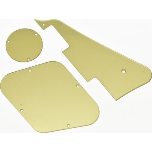 Gold Mirror LP Pickguard Control Plate Switch Cavity Covers Fits For USA LP