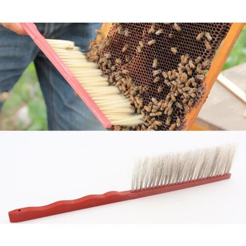 5PCS Beekeeping Plastic Bee Sweep Cleaning Cleaner Handle Brush Single Rows New Bee Brushes Bees Equipment for Apiculture