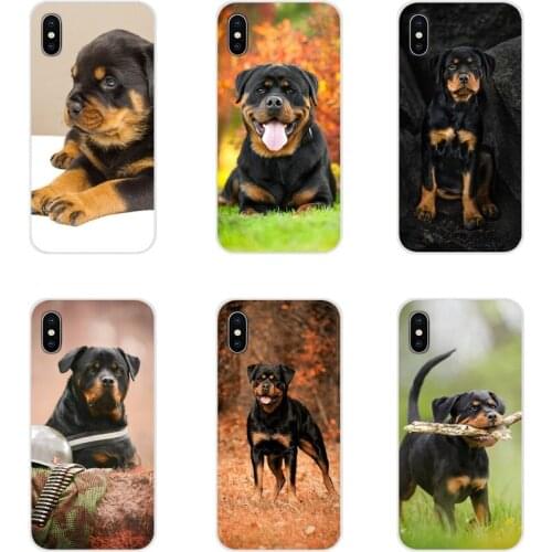 Accessories Phone Cases Covers Animal rottweiler dog For Xiaomi Redmi Note 3 4 5 6 7 8 Pro Mi Max Mix 2 3 2S Pocophone F1