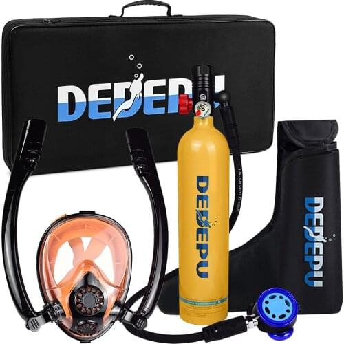 1L S5000plus Mini Scuba Tank Oxygen Cylinder 20 Minutes Capability Diving Oxygen Underwater Breathing Device Snorkel Equipment