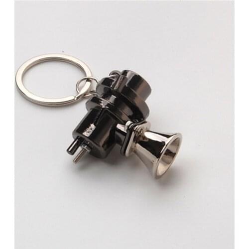 BBQ@FUKA Metal Mini Turbo Charger Blow Off Valve KeyChain Key Chain Keyring Key Ring fits for Car SUV Car Styling Keyrings