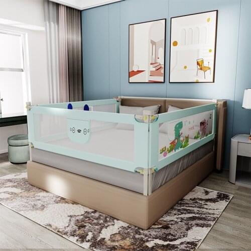 Safety Fence For Beds Baby Safety Barrier For Bed Foldable Playpen Bed Crib Rails For Toddlers Adjustable Crib Rail Bed Child