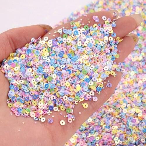 Glitter Sequins 2mm 3mm 4mm Flat Round Austria Loose Sequins PaillettesFor Wedding Craft Housewear Furnishings Sew Lentejuelas