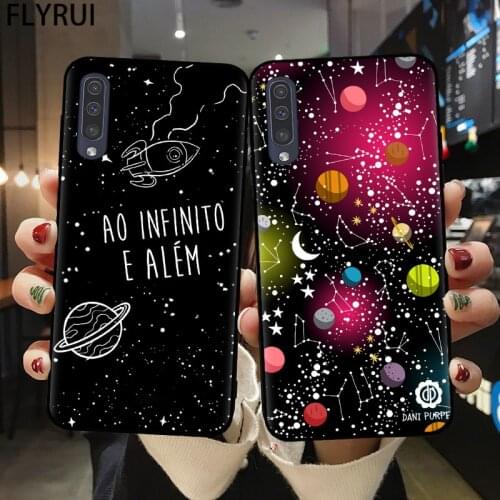 Case For Samsung A51 A71 A21S A10 A20 A30 A40 A50 A70 A7 A9 A6 A8 Plus 2018 Cover Outer Space Planet Stars Moon Spaceship Cases