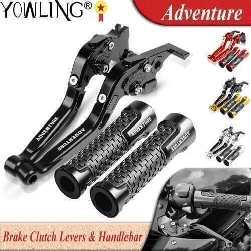 For ADVENTURE1050 ADVENTURE 1050 2015-2016 Motorcycle Accessories CNC Adjustable Extendable Brake Clutch Lever Handle Bar Grips