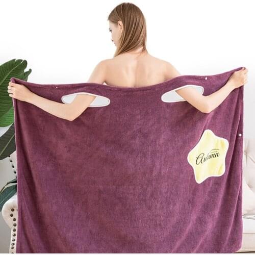 Household Wearable Bathrobes Women’s Microfiber Soft And Skin-Friendly Absorbent Bath Towels Home Textiles Bathroom Sauna Towels