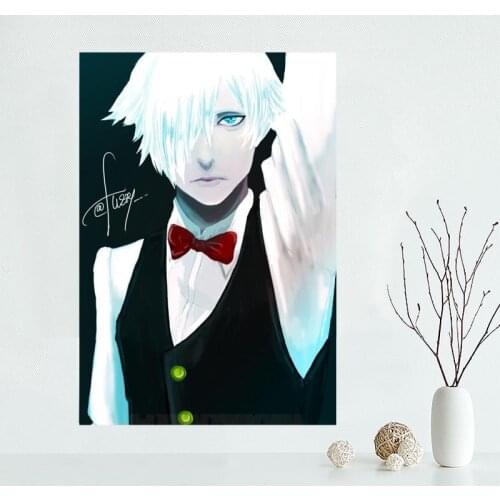Custom Death Parade Canvas Poster Bedroom Home Decoration Wall Poster Art Print Silk Fabric Gift For Children 50x75CM,60x90CM