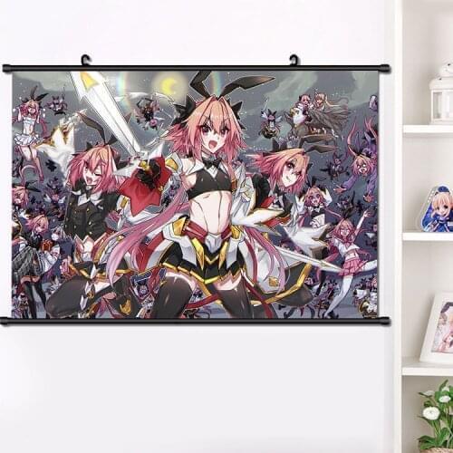 NEW Cute Anime Games Fate/Apocrypha Astolfo HD Wall Scroll Painting Girls Persona Poster Decor Collectible Art Gifts 40*60 cm