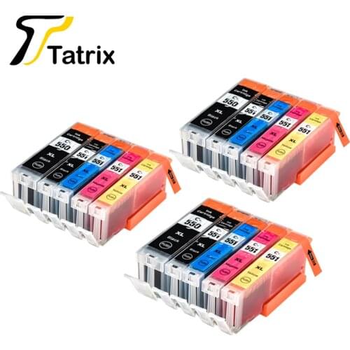 15 PCS PGI550 CLI551 For Canon 550 551 Compatible Ink Cartridge For Canon PIXMA MG5450/MG5550/MG6350/MG6450/MG7150/Ip7250