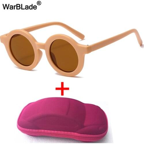 WarBLade Round Kids Sunglasses Fashion Retro Boys Girls Sun Glasses Classic Colorful Children Baby Outdoors Shades Eyewear UV400