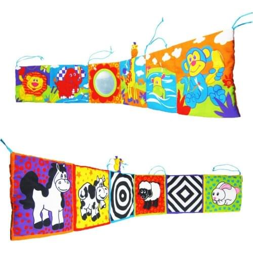 Newborns Soft Early Educational Cot High Quality Colorful Patterns Toys Animal Baby Playpens Baby Toys Cloth Book for Children