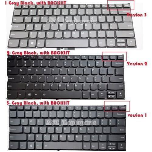 New US QWERTY Keyboard for Lenovo ideapad FLEX-14IML FLEX-14IWL FLEX-14API Flex 6-14ikb 6-14arr Gray Black, with BACKLIT