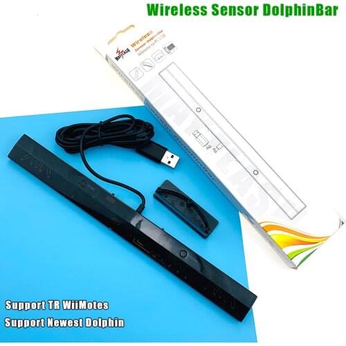 Newest for MayFlash Wireless Sensor DolphinBar for Wii Remote Bluetooth Game Controller for Windows PC For GC Black