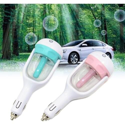 DC 12V Air Purifier Auto Mini Portable Car Humidifier Auto Mist Maker Aroma Sprayer Fogger Steam Essential Oil Diffuser