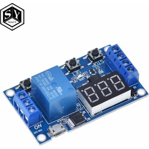 1 Channel 5V Relay Module Time Delay Relay Module Trigger OFF / ON Switch Timing Cycle 999 minutes for Arduino Relay Board Rele