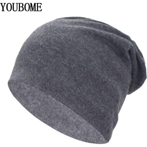YOUBOME Fashion Winter Skullies Beanies Men Knitted Hats For Men Women Gorros Bonnet Soft Warm Male Beanie Female Winter Hat Cap