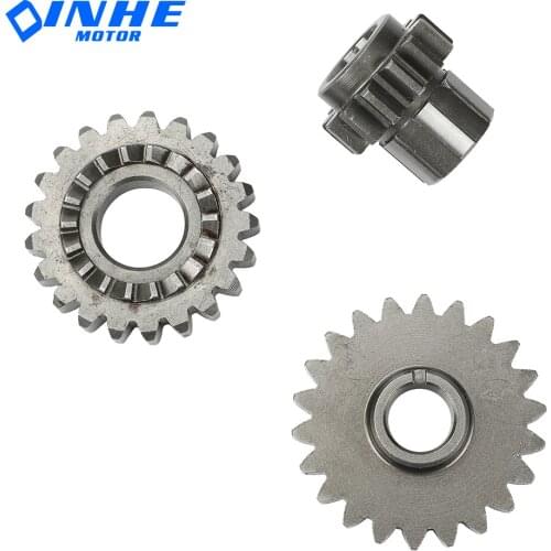 Motorcycle Start Gear Bridge Gear Driven Gear Kit For YX140 YinXiang 140cc 1P56FMJ Horizontal Engine Dirt Pit Bike Parts