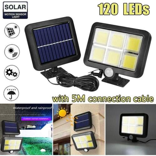 30W COB 120 LED Solar Light Outdoor Solar Lamp Power Sensor Motion Light Garden Decoration Flood Lamp Security Wall Lamp
