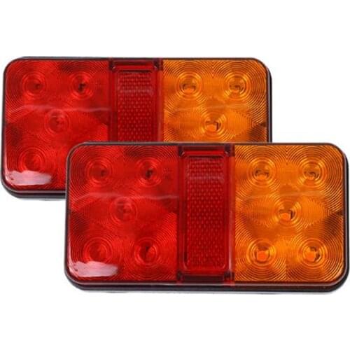 1PCS 12V Waterproof Car Truck LED Rear Tail Light Warning Lights Rear Lamp For Caravan Trailer Truck Lorry Boats