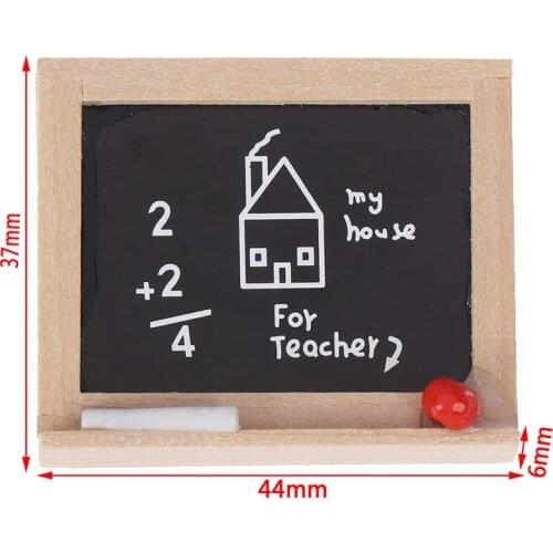 1pc Mini 1:12 Accessories DIY Childrens Room Accessories Small Blackboard Chalkboard Model Dollhouse Miniatures