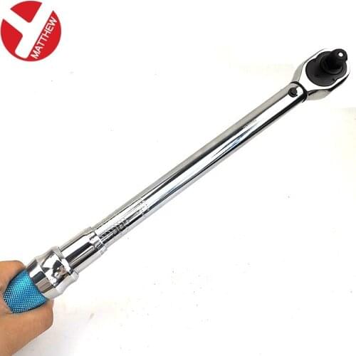 10-110Nm 1/2 inch Drive Chrome Vanadium Steel Preset Click Torque Wrench with Anti-Skid handle