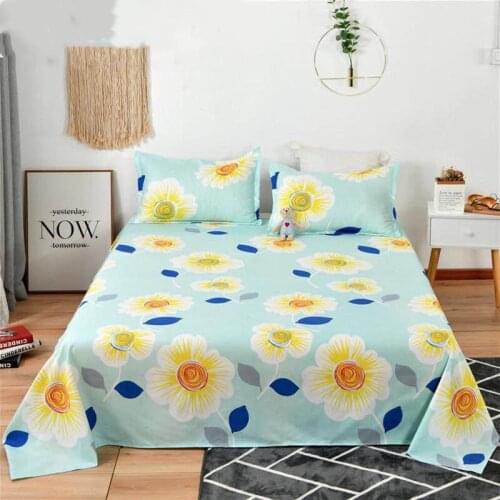 2020 New Bed Sheet + Pillow Case Decor Brand Bed Sheets Home Textile Para Bed Sheet New Pattern Protector Bed Coverlet