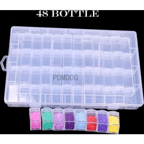 48/32 Girds Diamond Painting Tools Accessories Storage Box Beads Container Diamond Embroidery Stone Mosaic Convenience Box