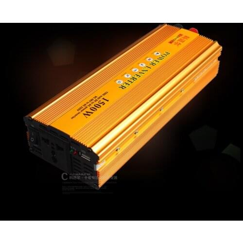 Free Shipping 1500W DC 48V to AC 220V crocodile clip + E bike Connection line USB Power Inverter Converter Transformer Power