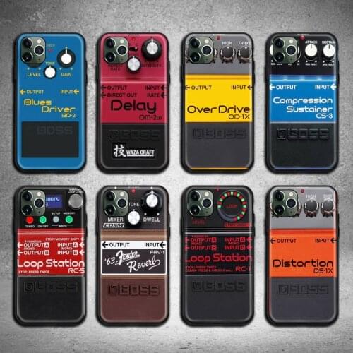 Boss Distorion Pedal Phone Case For iphone 12 11 Pro Max Mini XS Max 8 7 6 6S Plus X 5S SE 2020 XR cover