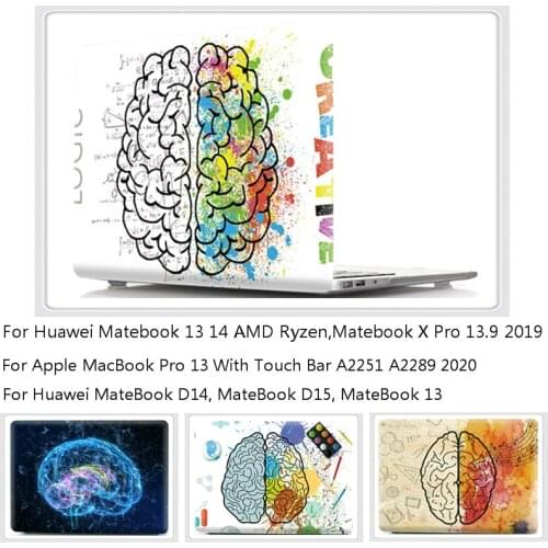 For Huawei 2020 MateBook 13/ 14 AMD Ryzen For MacBook Pro 13 Touch Bar A2251/ A2289 For MateBook D14/D15/ X Pro 13.9 Laptop Case