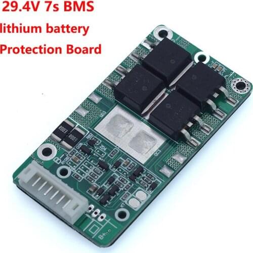 Diy 29.4V 7S 15A 20A Li-ion 18650 Battery Pack BMS PCB board PCM w/ Balance Integrated Circuits Board for e-bike ebicycle