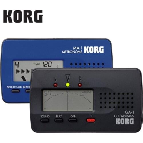 Korg MA1BL MA-1 MA-2 Guitar Solo Metronome Visual Beat Counting Metronome, GA-1 Guitar and Bass Tuner