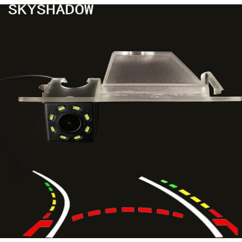 HD Wireless Car CCD Rear Camera Fisheye 4 8 12 led dynamic Night Vision bracket For Mazda Axela 3 Mazda3 M3 Sedan 2013 - 2018