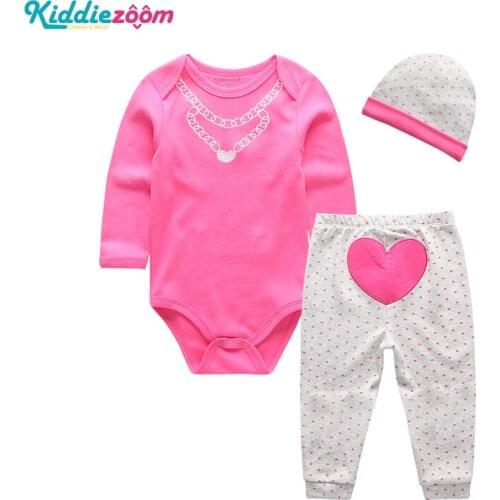 2020 Short/Full Sleeve Unisex 3Pcs/Lot 0-Neck Baby Clothing Set Newborn Baby Girl Clothes Sock Pant Hat Baby Boy Clothes