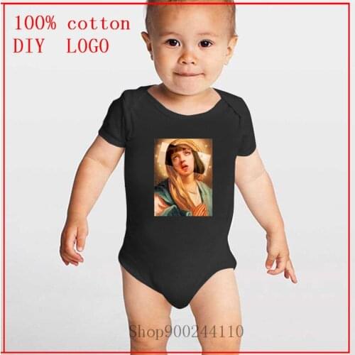 Newborn Summer Pulp Fiction Virgin mia Bodysuits baby Infant Toddler Baby Boy Girl Cotton Funny Romper Jumpsuit Clothes Outfit